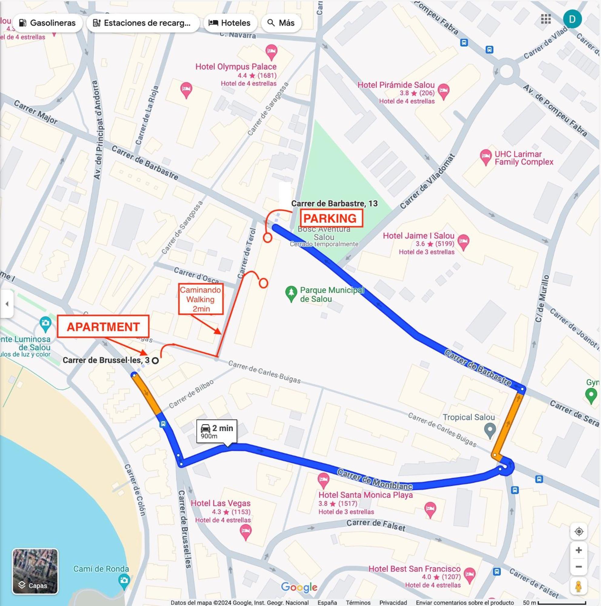 Apartamento 1 Linea De Playa + Parking! Σαλού Εξωτερικό φωτογραφία